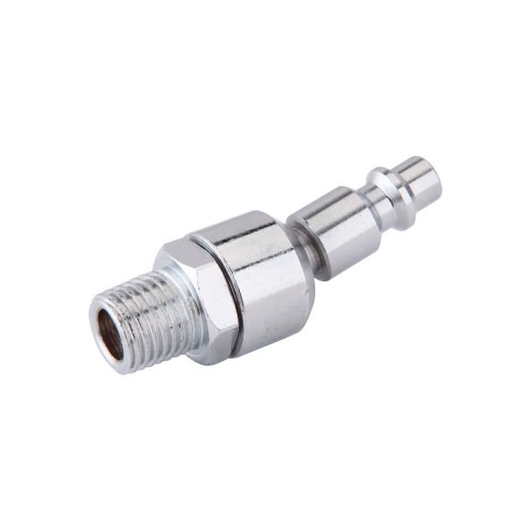 Gec Freeman Male To Male Swivel Industrial Plug Z1414MMSIP, 1/4" x 1/4", Zinc Z1414MMSIP - main
